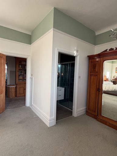 En suite creation in bedroom